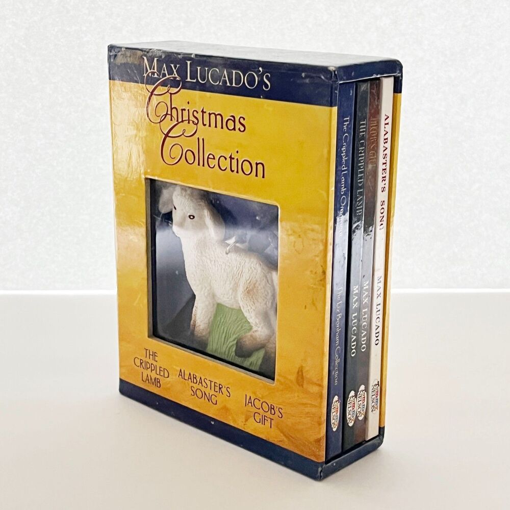 Max Lucado Lamb Ornament & Book Set Christmas Collection Vintage 1998